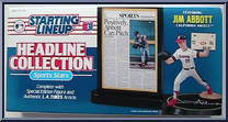 Jim Abbott from Starting Lineup - Baseball - Headline Collection - 1993 manufactured by Kenner [Front]