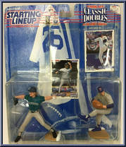 Randy Johnson / Nolan Ryan from Starting Lineup - Baseball - Classic Doubles - 1997 manufactured by Kenner [Front]