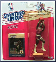 Eddie Johnson from Starting Lineup - Basketball - 1988 Series manufactured by Kenner [Front]