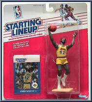 James Worthy from Starting Lineup - Basketball - 1988 Series manufactured by Kenner [Front]