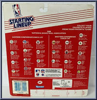 Karl Malone from Starting Lineup - Basketball - 1988 Series manufactured by Kenner [Back]