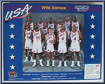 Charles Barkley / Mitch Richmond / Gary Payton from Starting Lineup - Basketball - Team USA manufactured by Kenner [Back]