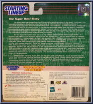 Barry Sanders (Pro Bowl) from Starting Lineup - Football - 1999 Series manufactured by Kenner [Back]