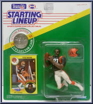 Eddie Brown from Starting Lineup - Football - 1991 Series manufactured by Kenner [Front]