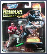 Eddie George from Starting Lineup - Football - Heisman Collection - 1997 manufactured by Kenner [Front]