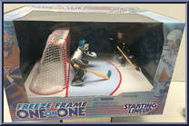 Mike Modano / Mike Vernon from Starting Lineup - Hockey - One on One - 1998 manufactured by Kenner [Front]