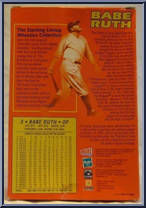 Babe Ruth from Starting Lineup - Wheaties - Series 2 manufactured by Kenner [Back]