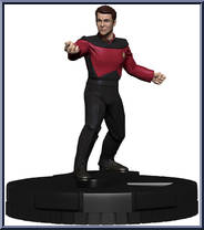Commander William T Riker from Star Trek - HeroClix - Away Team: Next Generation manufactured by WizKids [Loose]
