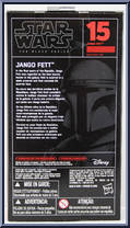 Jango Fett (Attack of the Clones) from Star Wars - Black Series - Red - 6" Scale manufactured by Hasbro [Back]