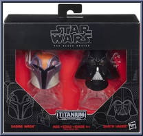 Sabine Wren  Darth Vader from Star Wars - Black Series - Titanium - Helmets manufactured by Hasbro [Front]