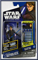 Anakin Skywalker from Star Wars - Clone Wars (2008) - Battle Game Cards manufactured by Hasbro [Front]