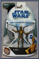 C-3PO from Star Wars - Clone Wars (2008) - White / Blue Cards manufactured by Hasbro [Front]