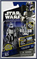 Captain Rex (with Jet Pack) from Star Wars - Clone Wars (2008) - Battle Game Cards manufactured by Hasbro [Front]