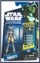 Cato Parasiti from Star Wars - Clone Wars (2008) - Battle Game Cards manufactured by Hasbro [Front]