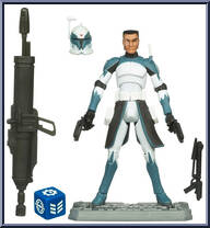 Clone Commander Wolffe from Star Wars - Clone Wars (2008) - Battle Game Cards manufactured by Hasbro [Loose]