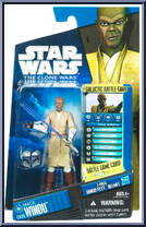 Mace Windu from Star Wars - Clone Wars (2008) - Battle Game Cards manufactured by Hasbro [Front]