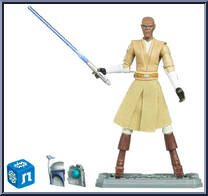 Mace Windu from Star Wars - Clone Wars (2008) - Battle Game Cards manufactured by Hasbro [Loose]