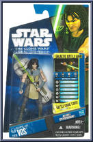 Quinlan Vos from Star Wars - Clone Wars (2008) - Battle Game Cards manufactured by Hasbro [Front]