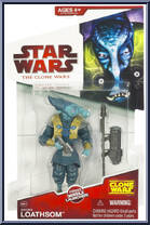 Whorm Loathsom from Star Wars - Clone Wars (2008) - White / Red Cards manufactured by Hasbro [Front]
