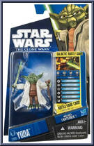 Yoda from Star Wars - Clone Wars (2008) - Battle Game Cards manufactured by Hasbro [Front]