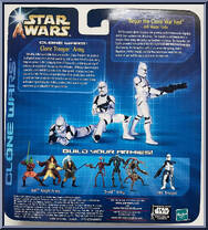 Clone Trooper Army (Green) from Star Wars - Clone Wars (Animated) - Army of the Republic manufactured by Hasbro [Back]