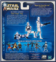 Clone Trooper Army (White) from Star Wars - Clone Wars (Animated) - Army of the Republic manufactured by Hasbro [Back]