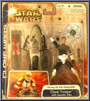 Clone Trooper with Speeder Bike Action Figure