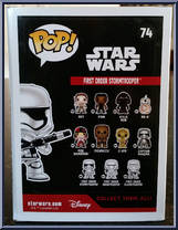 First Order Stormtrooper from Star Wars - Force Awakens - Pop! Vinyl Figures manufactured by Funko [Back]
