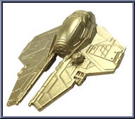 Anakin's Jedi Starfighter (Gold) from Star Wars - Force Awakens - Micro Machines - Blind Bags - Wave 5 manufactured by Hasbro [Loose]