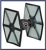 Tie Fighter (Gray) from Star Wars - Force Awakens - Micro Machines - Blind Bags - Wave 2 manufactured by Hasbro [Loose]