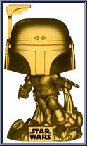 Jango Fett (Gold) (Metallic) from Star Wars - Pop! Vinyl Figures manufactured by Funko [Loose]