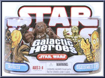 Chewbacca / Disassembled C-3PO Action Figure