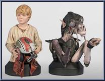 Anakin Skywalker and Sebulba from Star Wars - Mini-Busts manufactured by Gentle Giant [Loose]