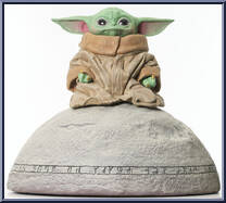 Grogu on Seeing Stone (Mandalorian) from Star Wars - Milestones manufactured by Gentle Giant [Loose]