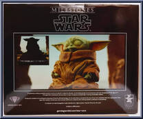 Grogu on Seeing Stone (Mandalorian) from Star Wars - Milestones manufactured by Gentle Giant [Back]