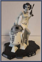 Princess Leia & R2-D2 (Black & White) (Animated) Action Figure