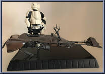 Scout Trooper and Speeder Bike from Star Wars - Statues manufactured by Gentle Giant [Loose]