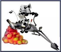 Scout Trooper on Speeder Bike (Gray Bike) Action Figure