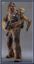 Chewbacca with Disassembled C-3PO