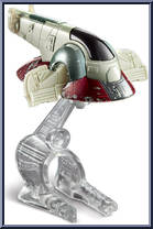 Boba Fett's Slave I from Star Wars - Hot Wheels Starships - Blue Card / Yellow Letters manufactured by Mattel [Loose]