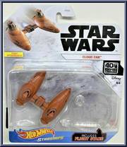 Cloud Car from Star Wars - Hot Wheels Starships - White Card / Black Letters manufactured by Mattel [Front]