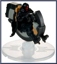 Darth Maul's Speeder from Star Wars - Hot Wheels Starships - Yellow Outlined Letters manufactured by Mattel [Loose]