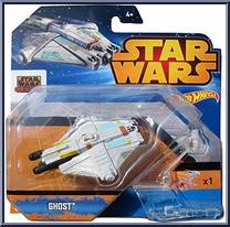 Ghost from Star Wars - Hot Wheels Starships - Blue Card / Yellow Letters manufactured by Mattel [Front]