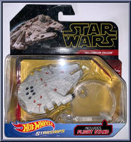 Millennium Falcon from Star Wars - Hot Wheels Starships - Yellow Outlined Letters manufactured by Mattel [Front]