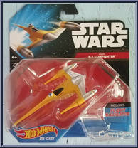 Naboo N-1 Starfighter from Star Wars - Hot Wheels Starships - Black Card / White Letters manufactured by Mattel [Front]