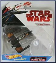 Poe's X-Wing Fighter (Wings Opened) Action Figure