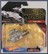 Razor Crest from Star Wars - Hot Wheels Starships - Yellow Outlined Letters manufactured by Mattel [Front]