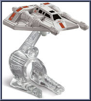 Rebel Snowspeeder from Star Wars - Hot Wheels Starships - Blue Card / Yellow Letters manufactured by Mattel [Loose]
