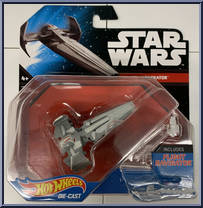 Sith Infiltrator from Star Wars - Hot Wheels Starships - Black Card / White Letters manufactured by Mattel [Front]
