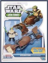 Speeder Bike (with Luke Skywalker) from Star Wars - Jedi Force - White Packaging manufactured by Hasbro [Front]